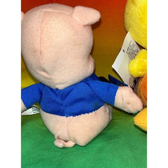 Looney Tunes Bean Bag Plush Tweety Bird Daffy Duck Taz and Porky Pig Figures - Picture 6 of 6